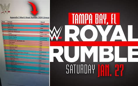 royal rumble leaked 2024|WWE Royal Rumble 2024 leaked match card, participants